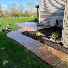 Stamped Concrete Patio Wash, Patch, and Stain in Westfield, IN 0