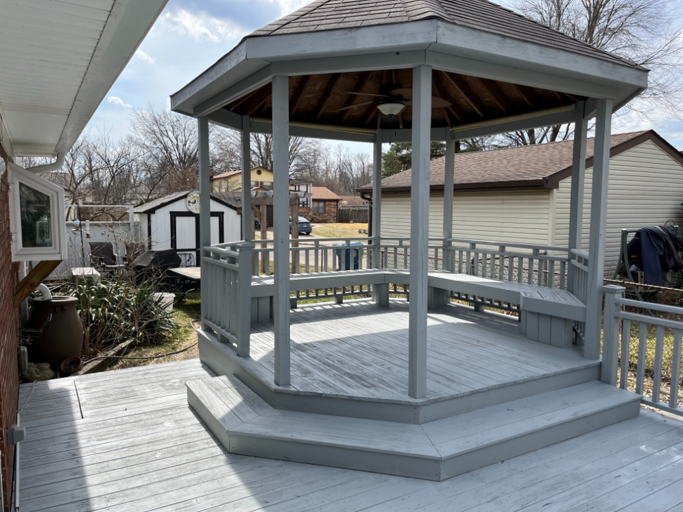 Deck staining