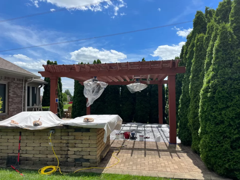 Pergola Cleaning and Painting in Indianapolis, IN